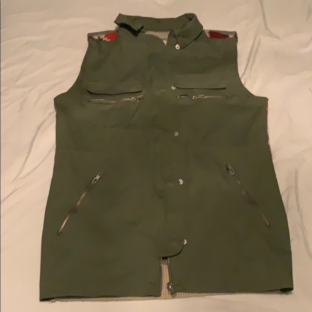 Tribal sweater back vest